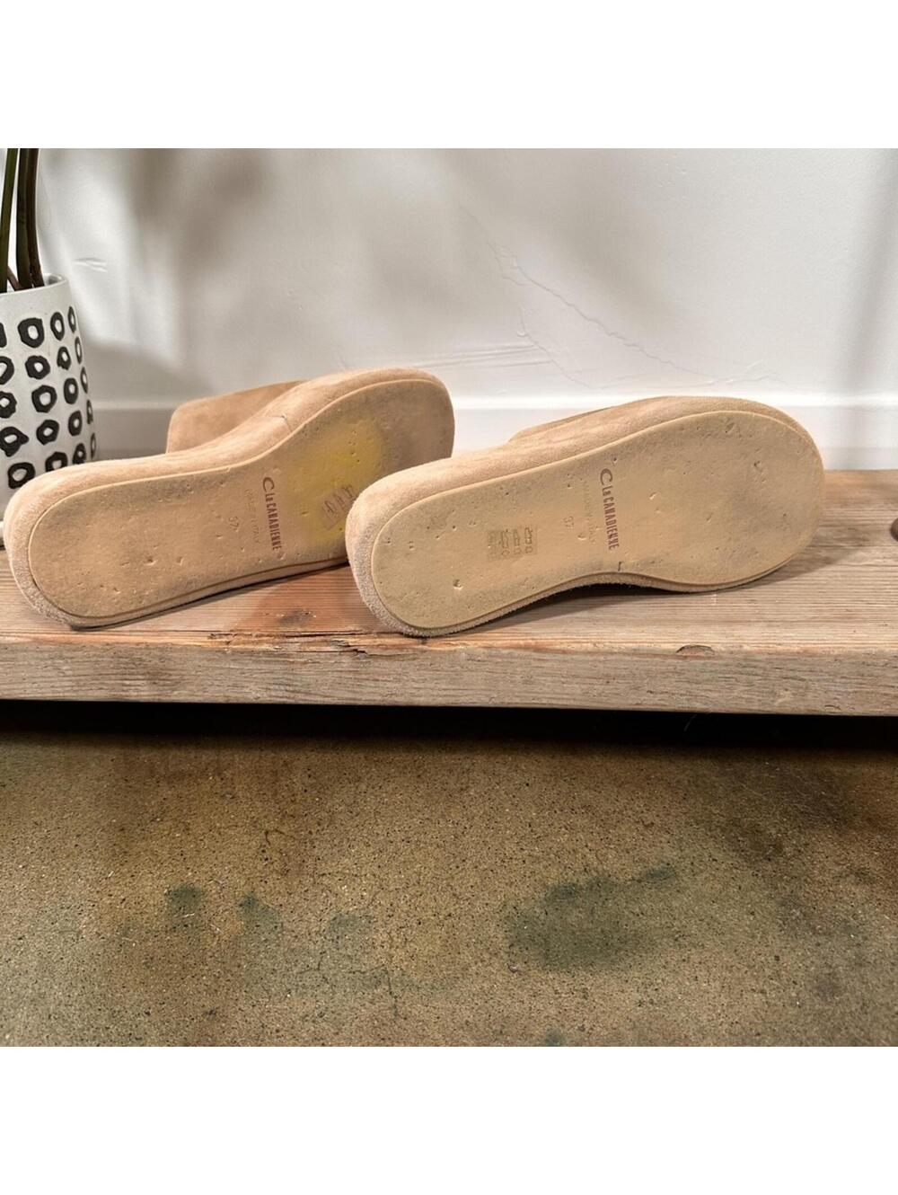 La Canadienne Kyrie Platform in Sand Size 37 - Picture 6 of 12